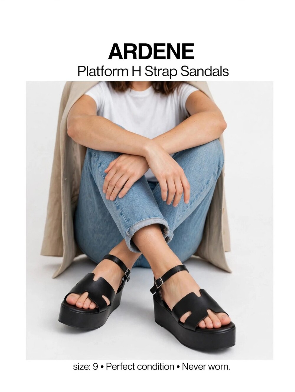 Ardene Platform H-Strap Sandals